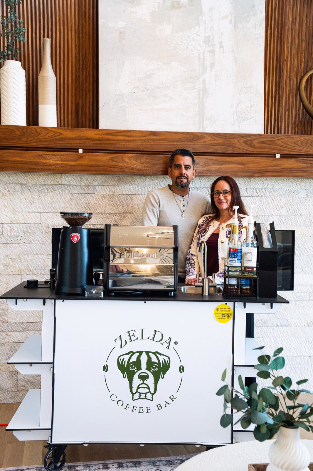 Coffee Catering for Events in Denver, CO - Jorge and Esmelda founders of Zelda Coffee Bar